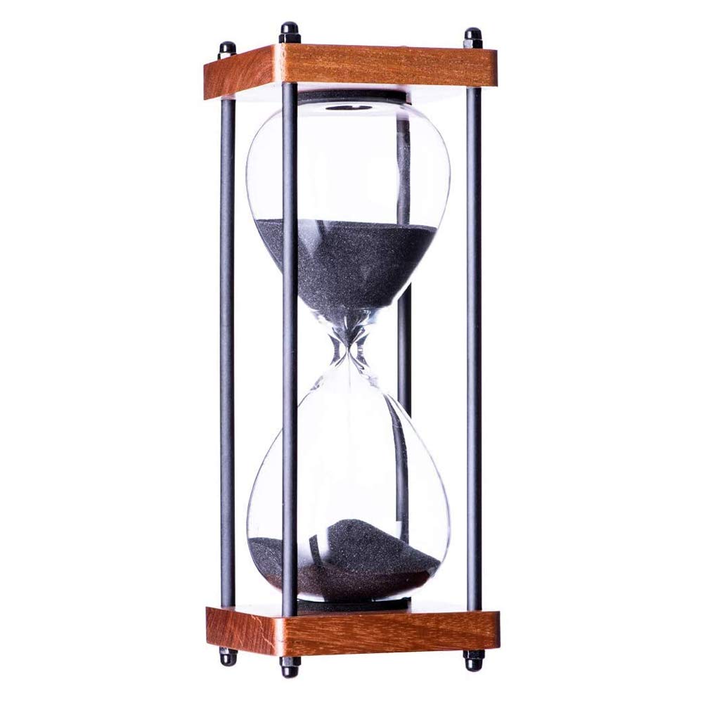 AKAKA MUNING decorative wooden sandglass highlights 60 minutes of cooking or game play