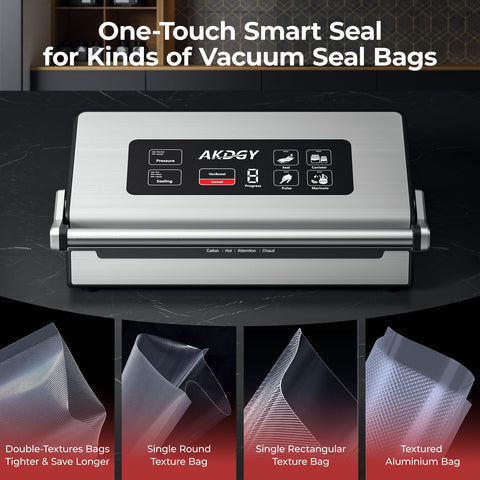 AKDGY vacuum bag rolls with gasket included for ready use.