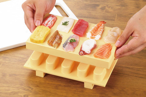 Akebono Sangyo CH-2011 sushi mold embossed design reduces sticking during use