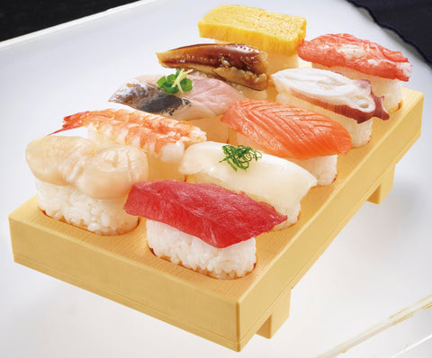 Akebono Sangyo CH-2011 sushi mold size at 7.9 x 4.8 inches fits countertops