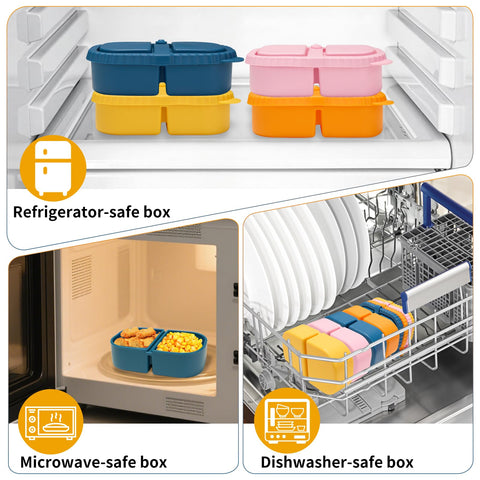 AKGGBOOOM lunchbox for dressings and dips stays leak-free during transport.