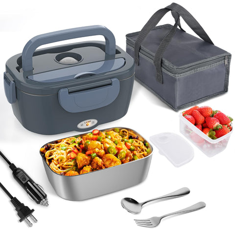 Akhia electric lunch box with 80W heating for on-the-go meals.