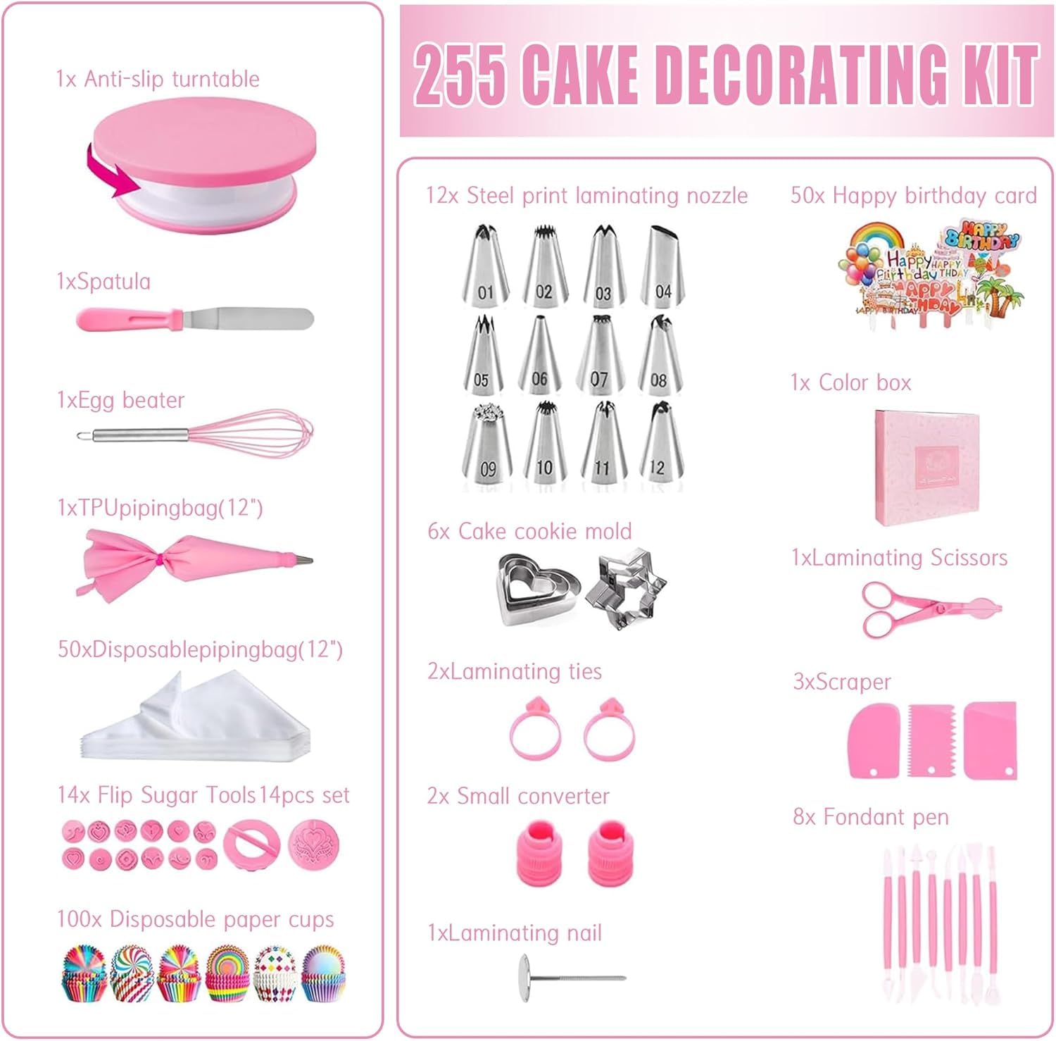 AKHMLEF beginner-friendly decorating guide included.