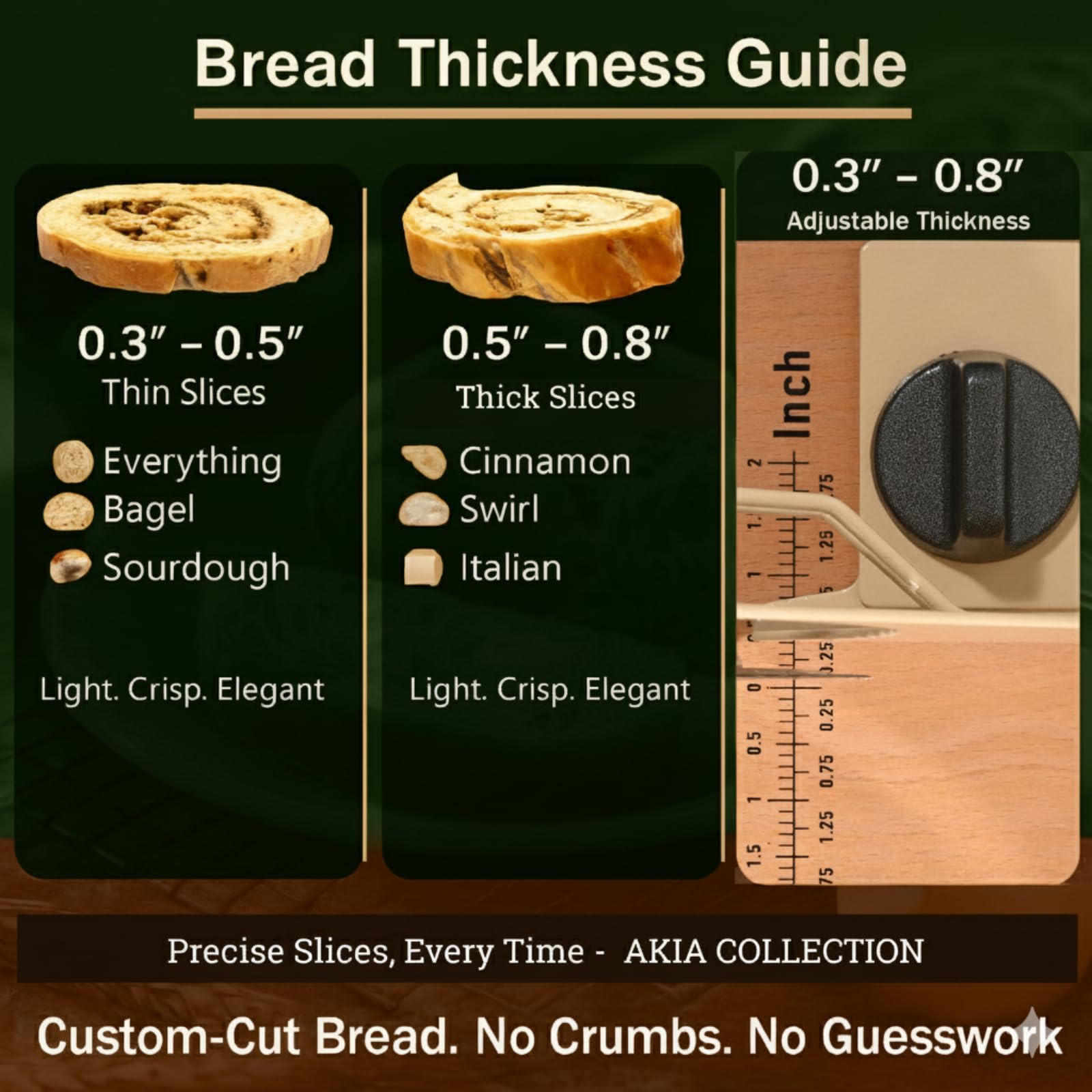 Akia Collection beeswax bread bag preserves crust and aroma without plastic.