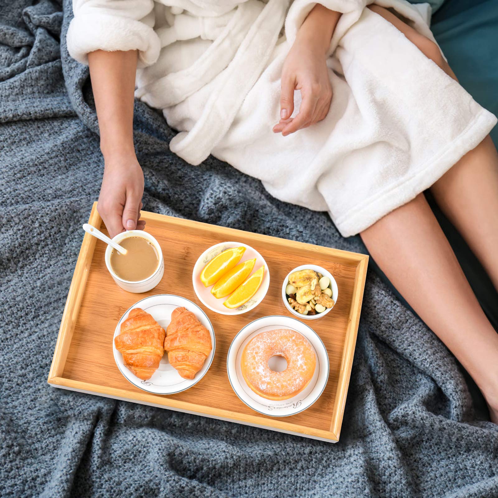 AKKAJJ 3-pack trays lightweight yet sturdy for daily use