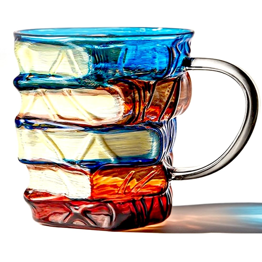 AKLOZYX Artistic Book Stack Mug shown as a desk decor piece with a book-inspired silhouette.