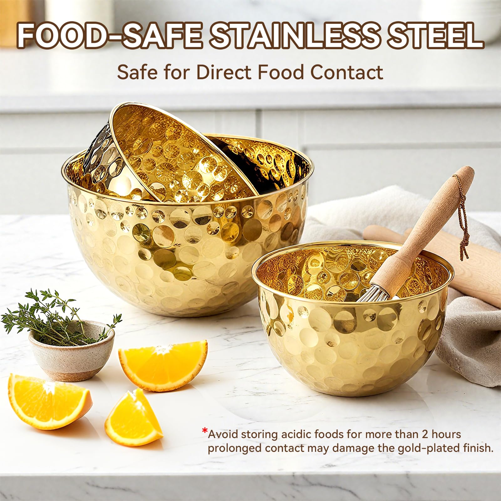 AKODENORA Gold bowls care tips help maintain their shine.