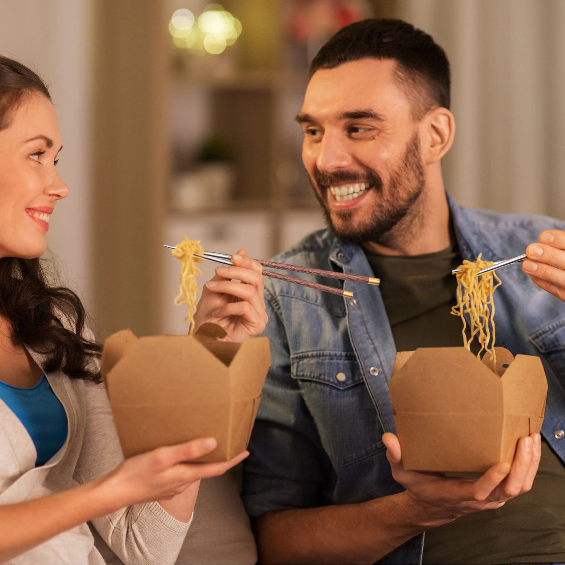 AKONEGE chopsticks pair well with ramen, sushi, and other Asian dishes
