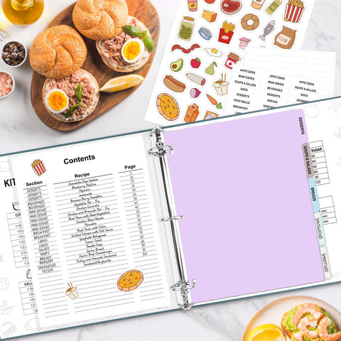 AKONEGE Labels and stickers help customize sections for easy finding of favorites.