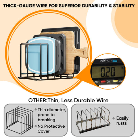 AKSONMN pizza stones stored securely in the rack
