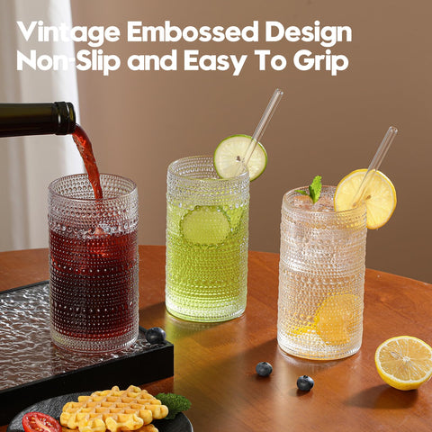 Akutaa vintage hobnail presentation enhances casual meals with elegance.