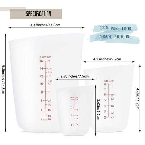 Alaeseje 500ml large silicone cup close-up ideal for melting and pouring.