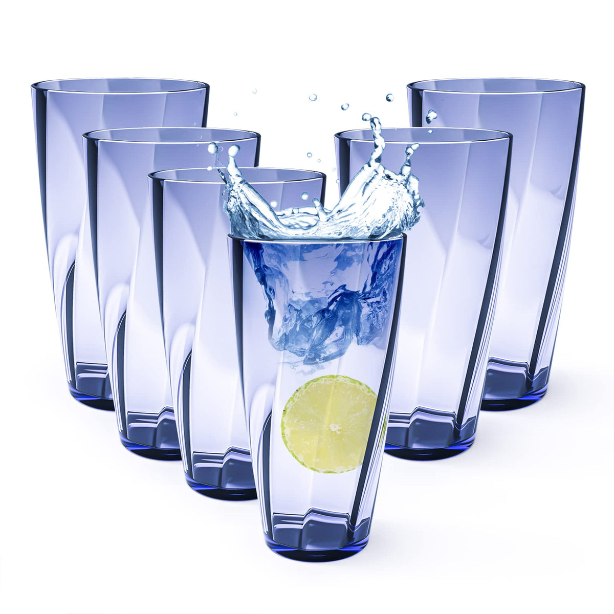 Alaiselit blue unbreakable cups 25oz offer sturdy outdoor drinkware for gatherings
