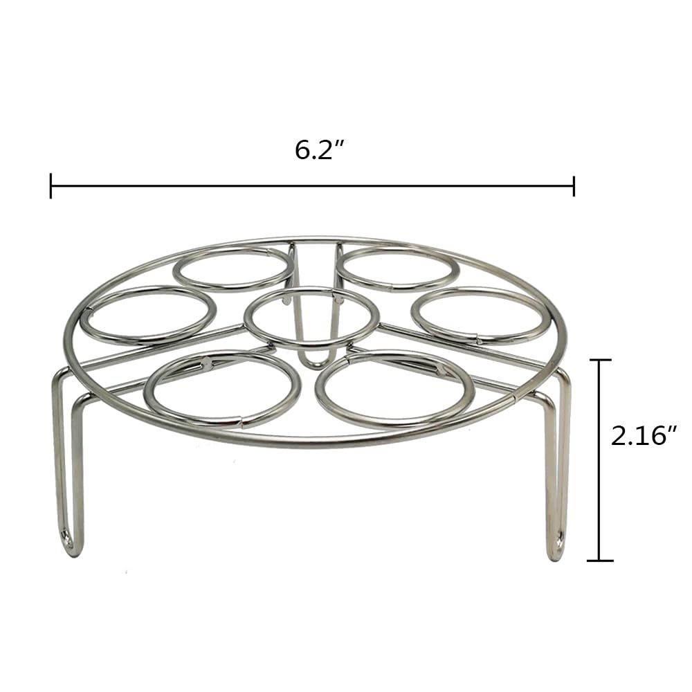 Alamic stainless steel steamer rack is durable and easy to clean.