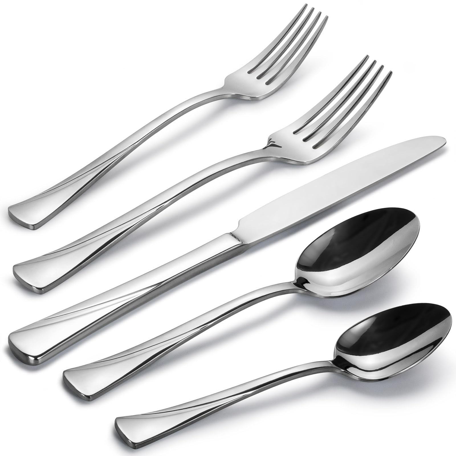 Alata Alice knife in mirror polish for everyday dining with a sleek finish