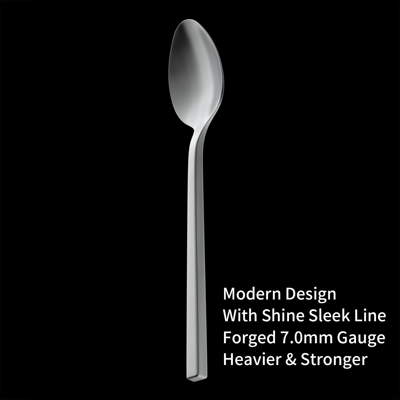 Alata Cube dinner fork with satin finish adds elegance to any table