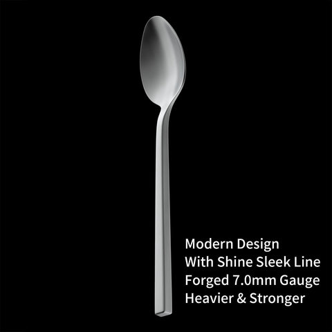 Alata Cube dinner fork with satin finish adds elegance to any table