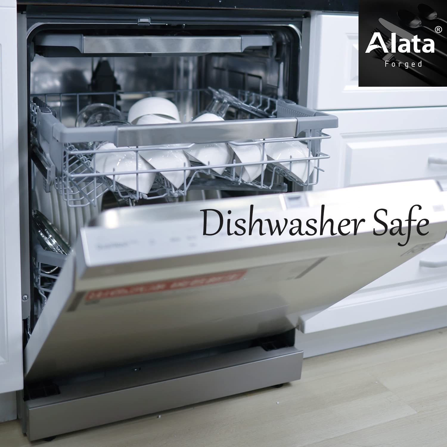 Alata Cube satin finish handle adds durability and a refined look