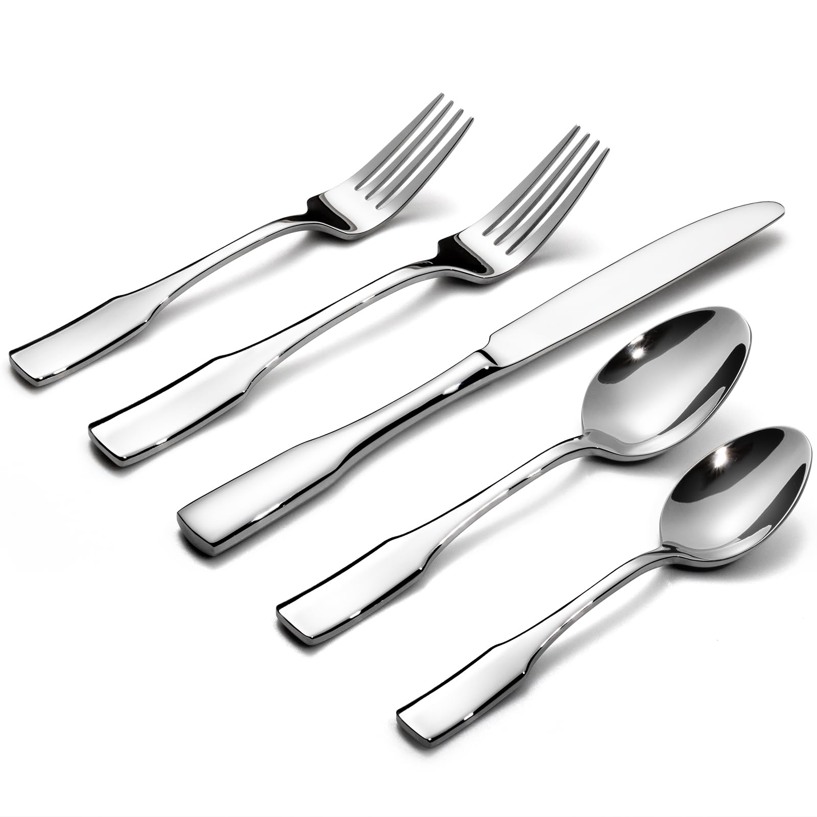 Alata Kate 60-piece silverware on a dining table for family meals.