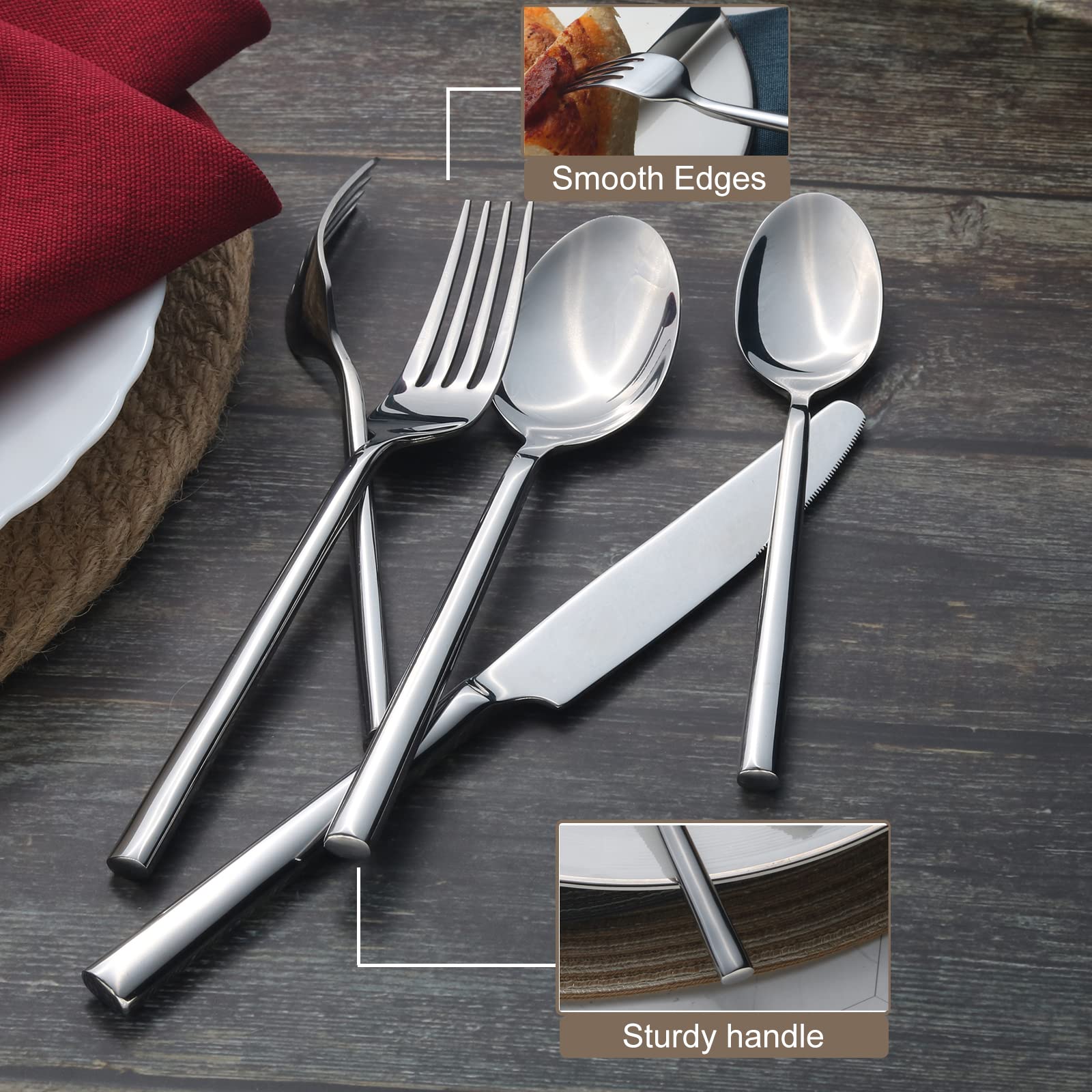 Alata Potter dinner spoon with smooth bowl for comfortable eating.