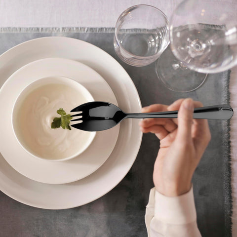 Alata sporks dishwasher-safe stainless steel for easy cleanup.
