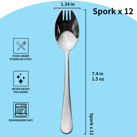 Alata Sporks are dishwasher safe for quick cleanup.