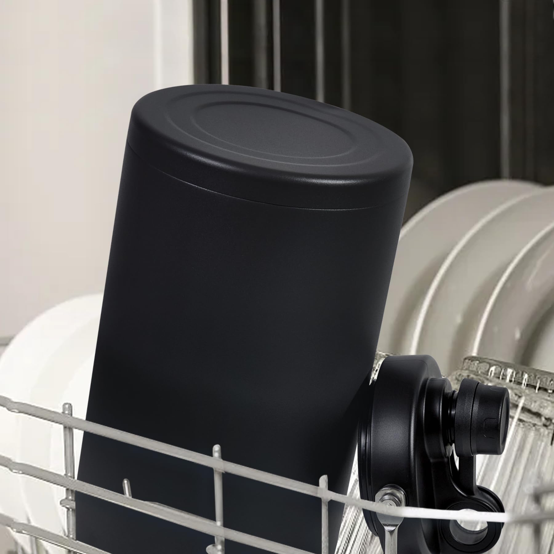 Alathote black insulated bottle designed for outdoor and daily hydration.