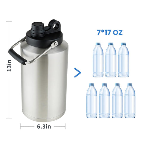 Alathote gallon water jug dishwasher-safe for quick cleanup after camping trips.