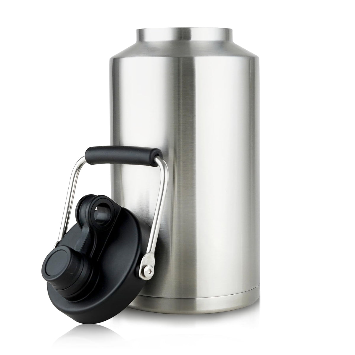 Alathote 1-gallon water jug with wide mouth for easy filling on hikes.