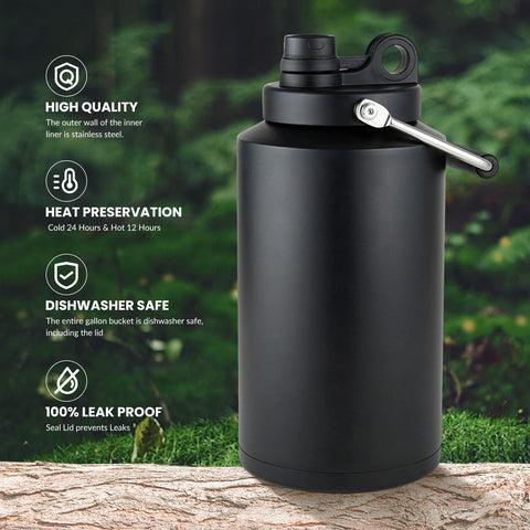 Alathote bottle with non-slip handle, ideal for hiking and daily use.