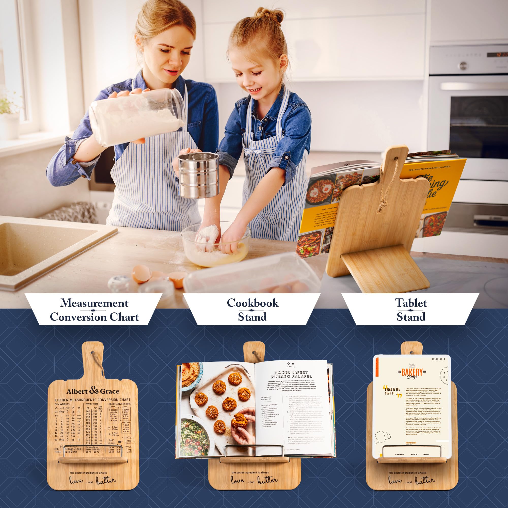 Albert&Grace fold-flat design saves counter space and simplifies storage.