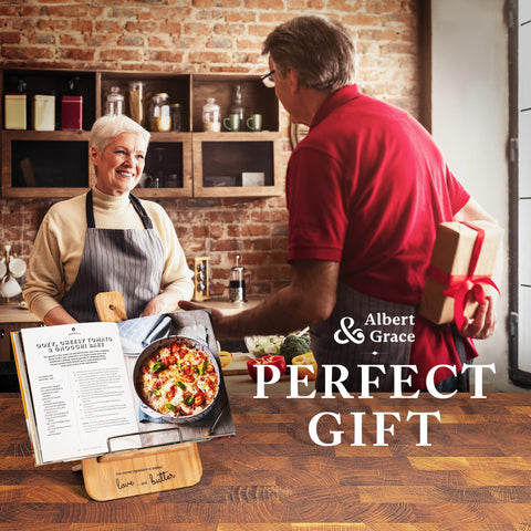 Albert&Grace warm natural bamboo adds farmhouse style to kitchens.