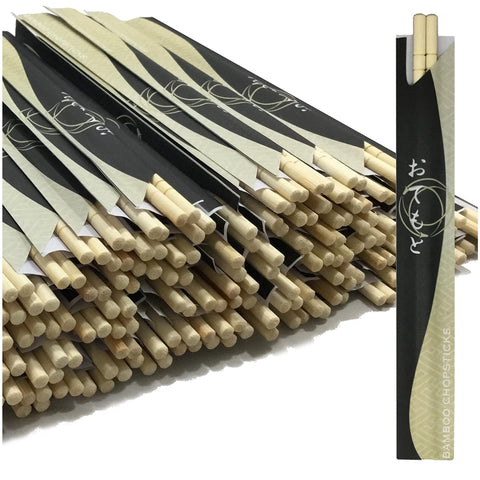 Albino Monkey bamboo chopsticks with round ends in neat packaging for ready use.