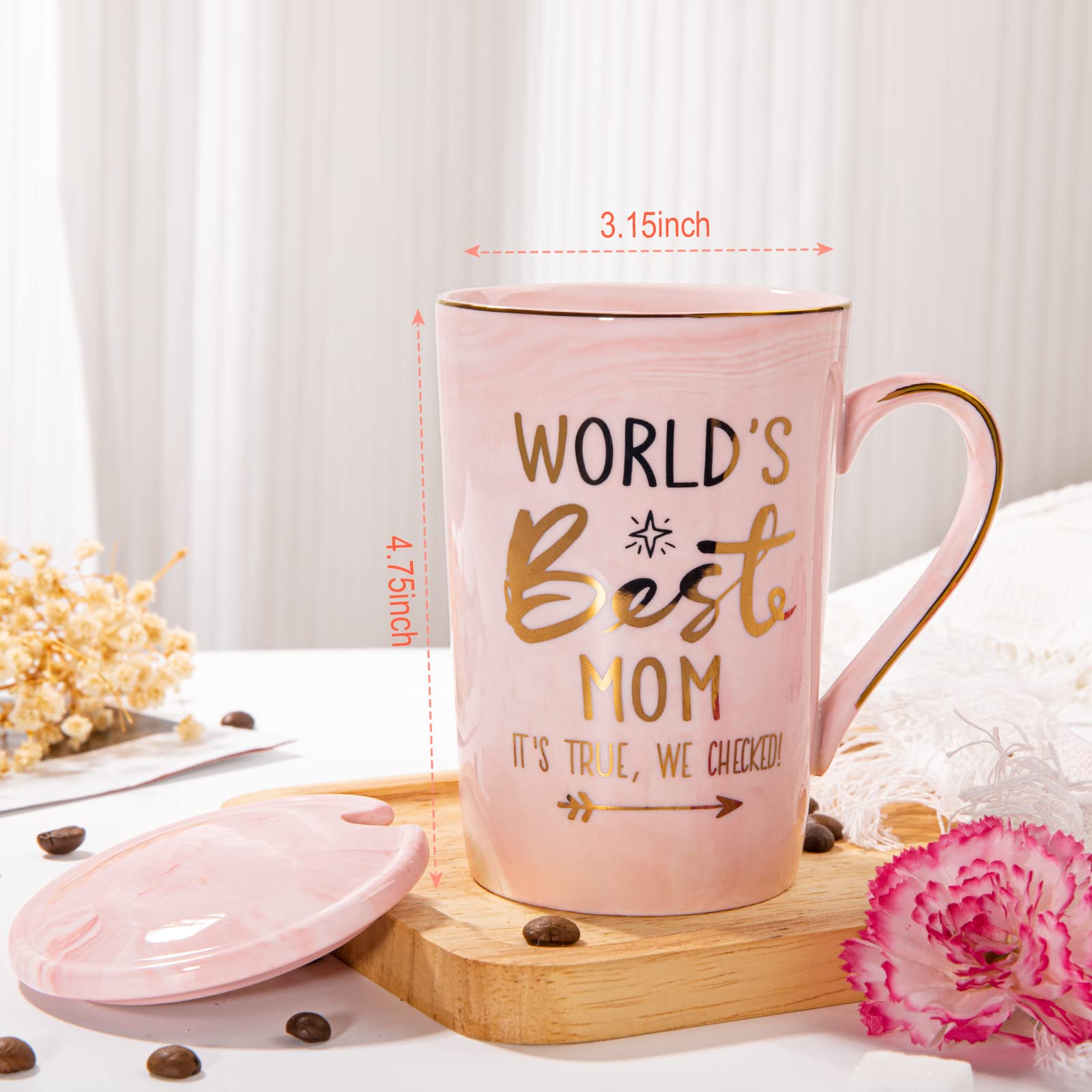ALBISS elegant gold design mug with marble pattern, premium coffee moments at home or office.