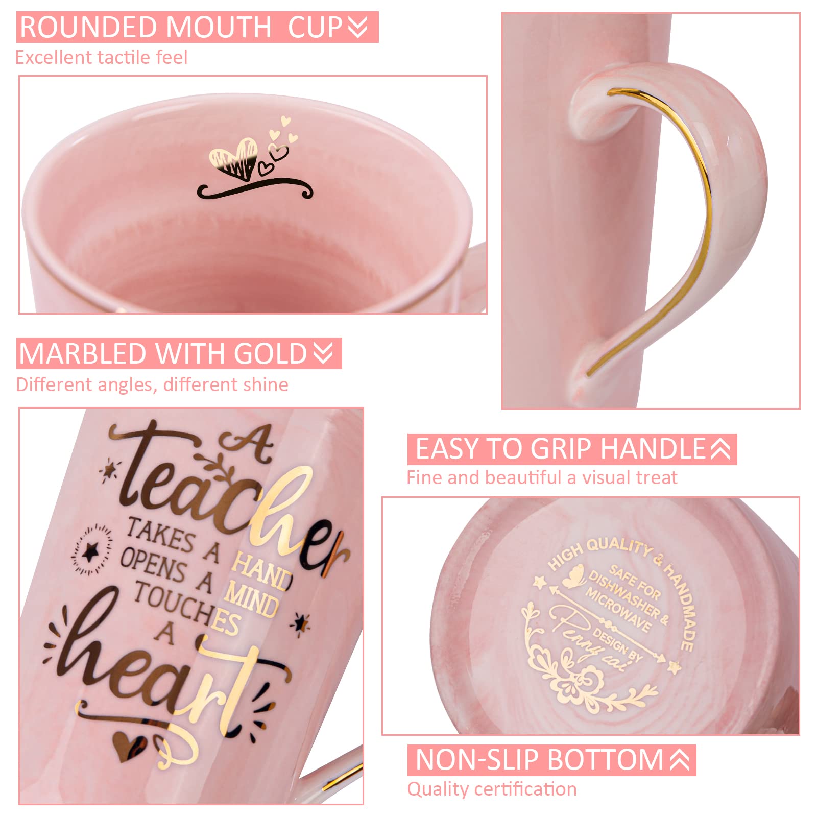 ALBISS gift-boxed mug with satin interior, ready to gift a teacher.