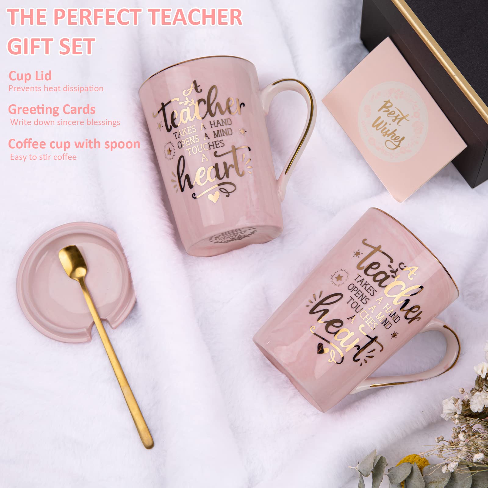 ALBISS microwave-safe mug for quick, convenient classroom coffee.