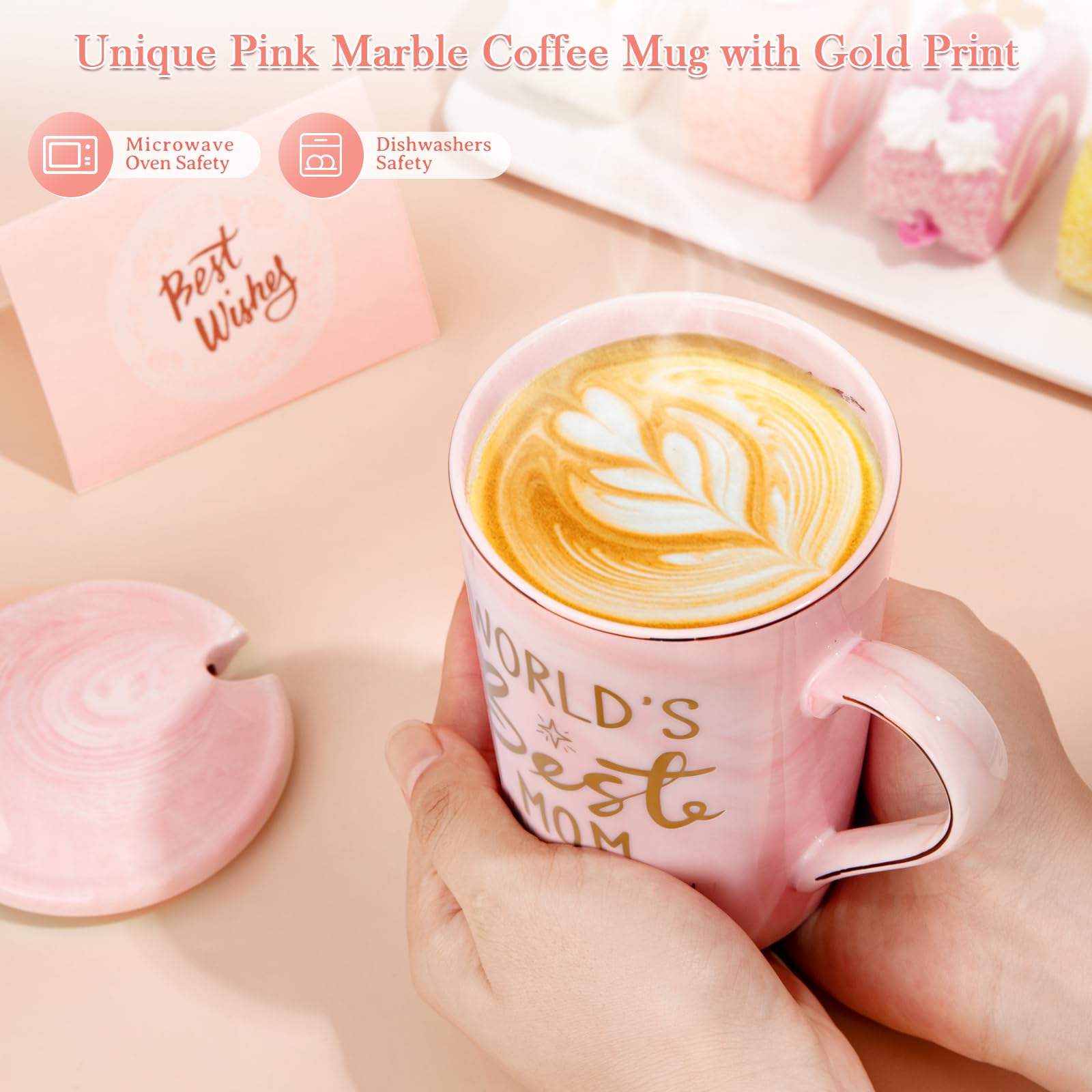 ALBISS mug with lid and spoon, securely boxed for safe gifting.