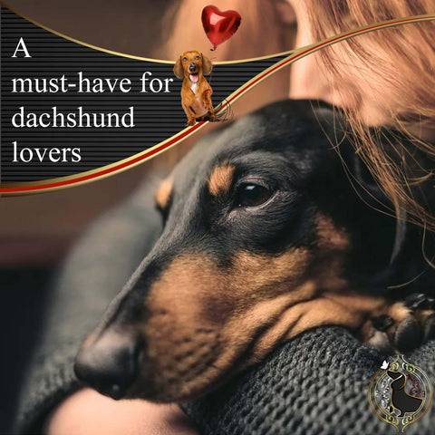 ALCEDIA Dachshund holding a standard 750ml wine bottle securely