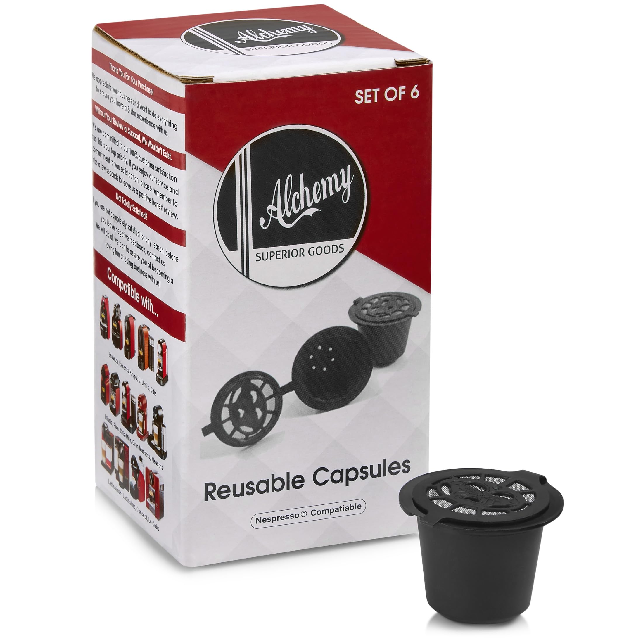 Alchemy Bar Goods espresso grind packing focuses on easy dose and tamp.