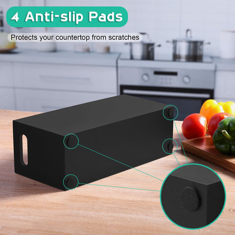 ALELION durable pine wood utensil holder, easy-to-clean finish for daily use