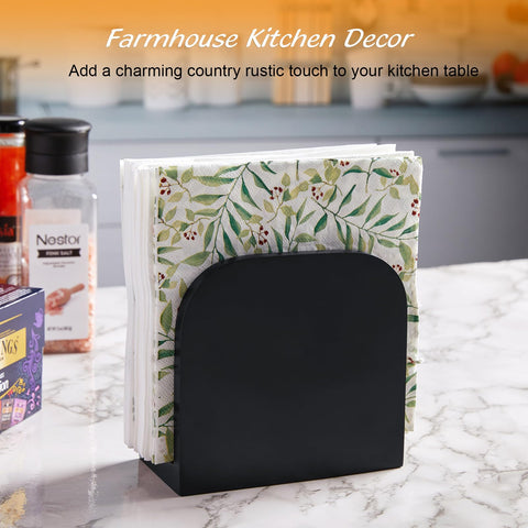 Alelion gift-worthy wooden napkin holder for gatherings and celebrations.