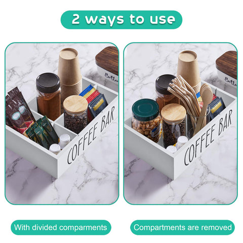 ALELION removable dividers for coffee bar help customize how you arrange syrups and cups