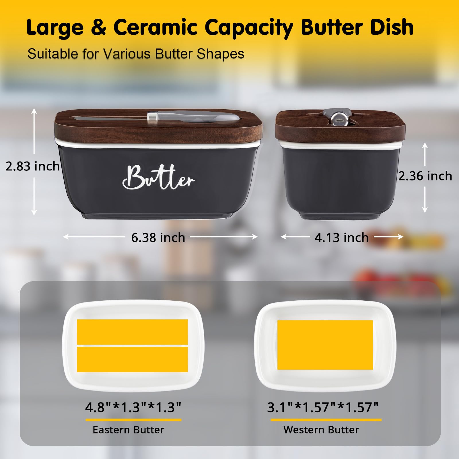 ALELION butter knife groove design keeps knife ready at hand.