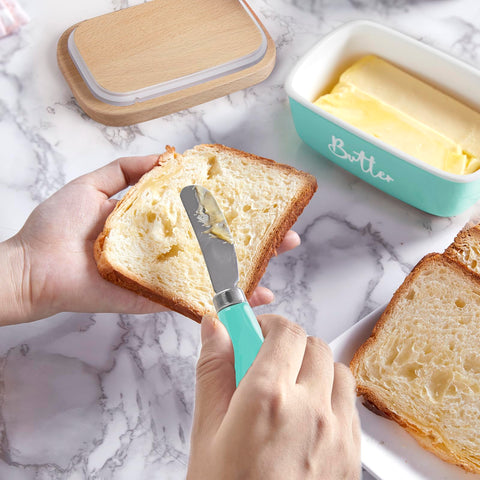 ALELION porcelain bowl and stainless knife are dishwasher safe.