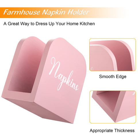 ALELION napkin holder on countertop keeps napkins handy.