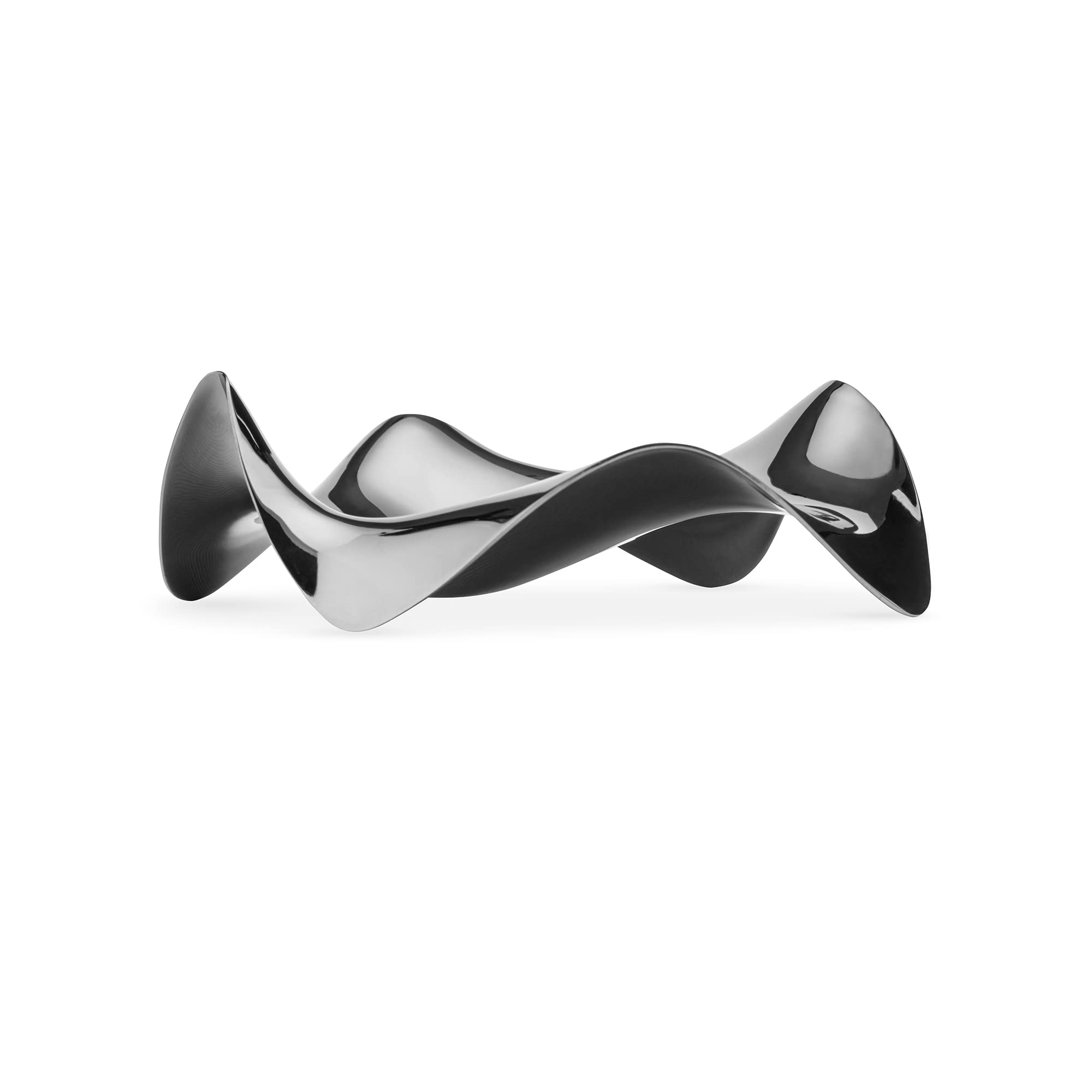 Alessi Blip PG02 spoon rest in mirror-polished stainless steel for a clutter-free kitchen