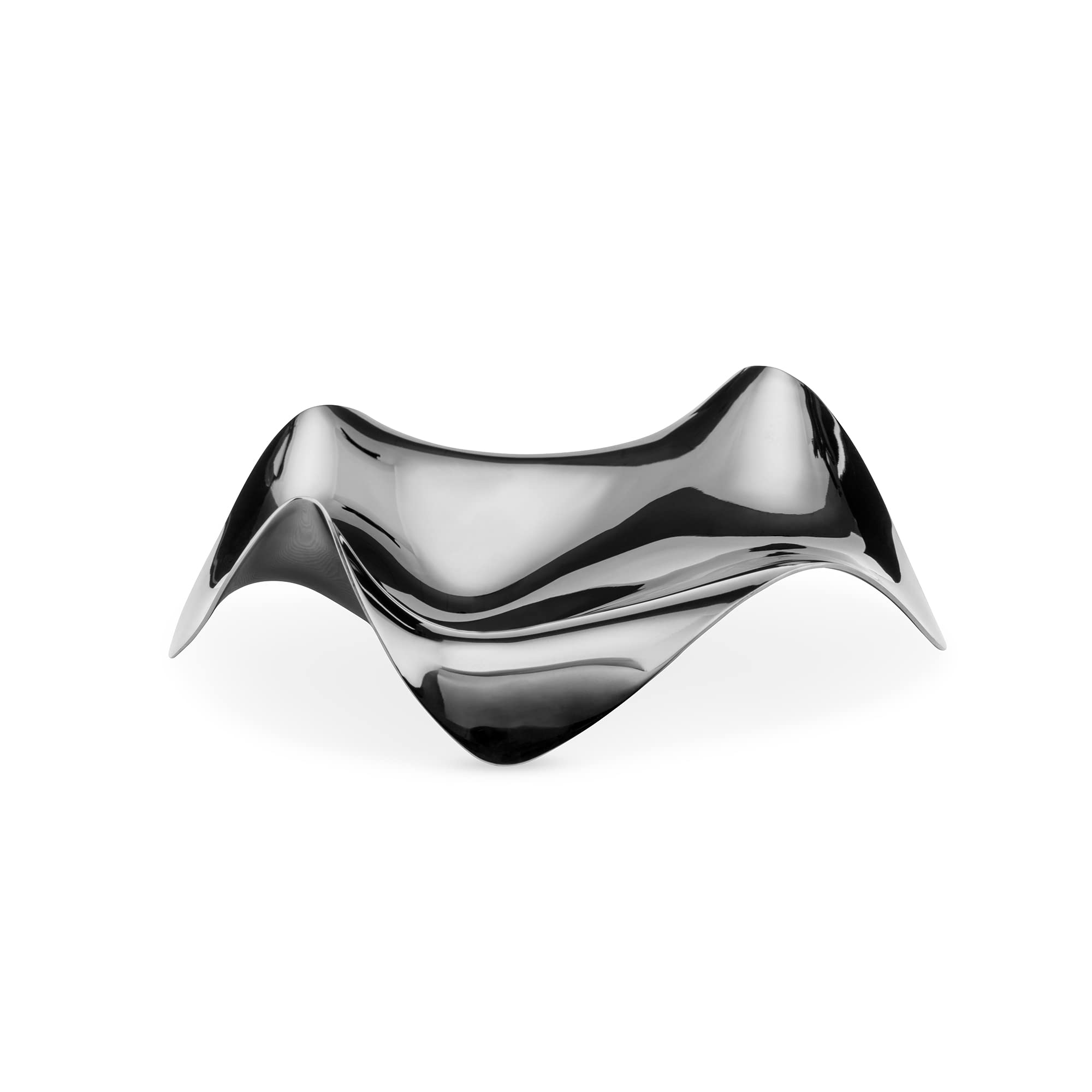 Close-up of Alessi Blip PG02 highlighting its flawless mirror-polish and modern silhouette