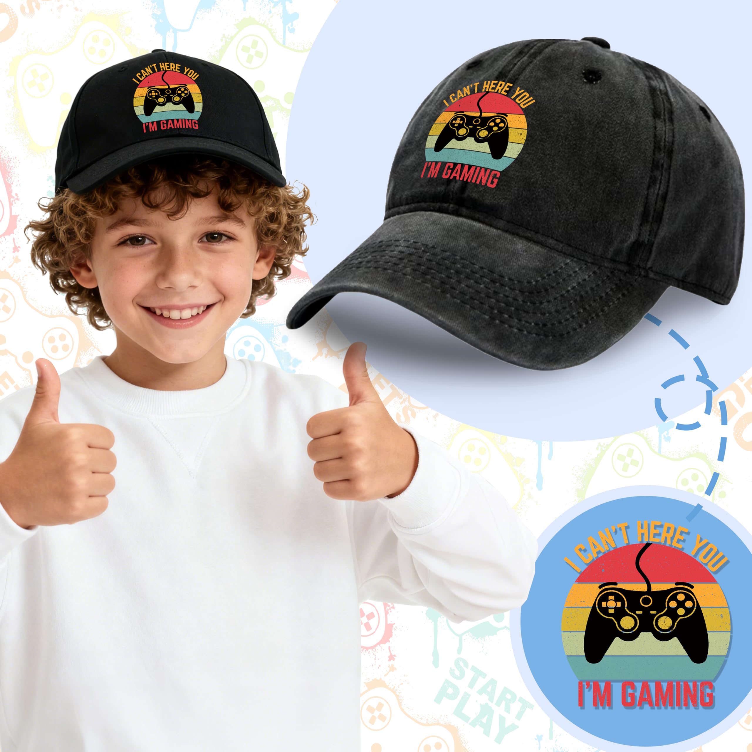Aleture gamer stickers pack with colorful designs for laptops and gear