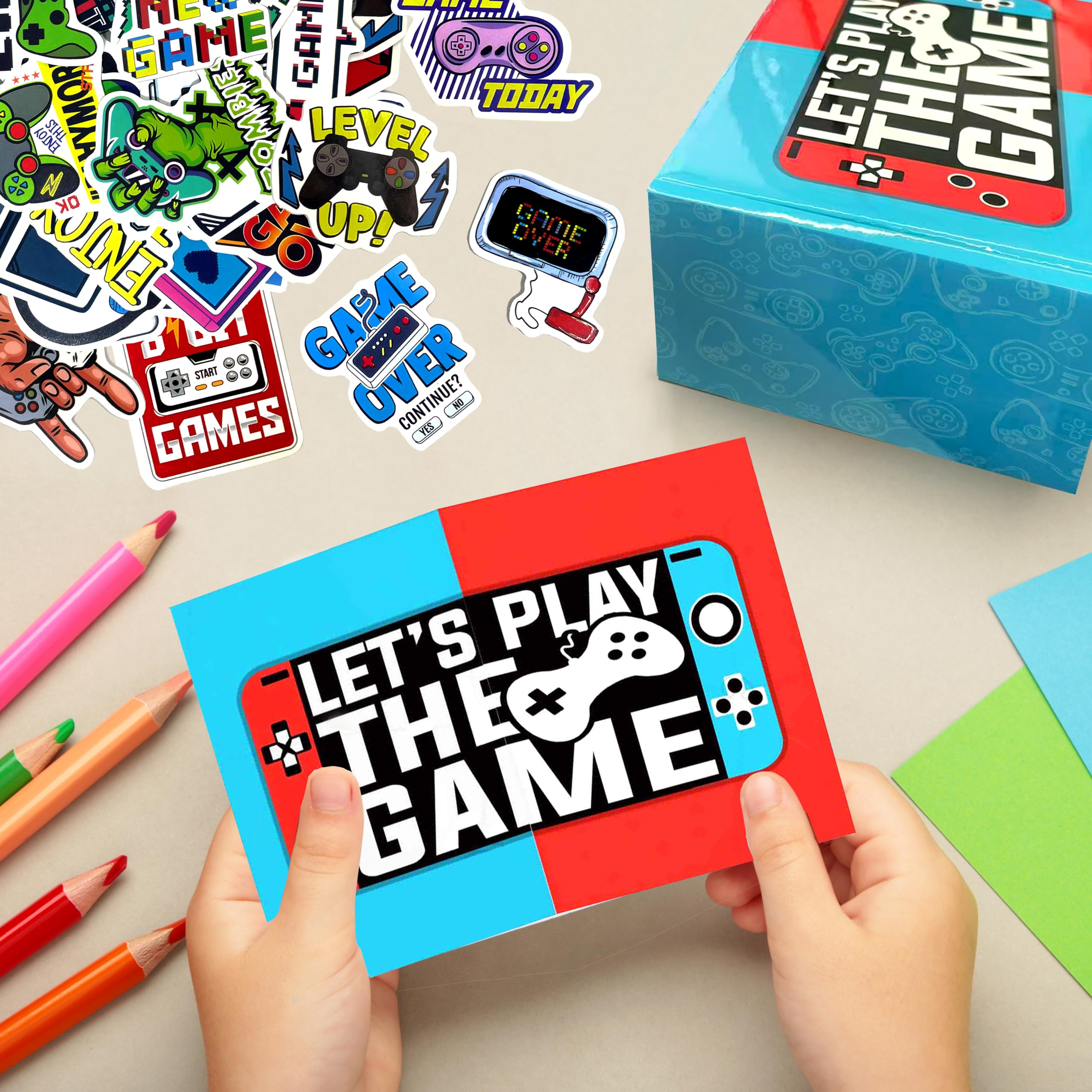 Aleture game greeting card for a heartfelt note inside the box