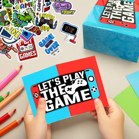 Aleture game greeting card for a heartfelt note inside the box